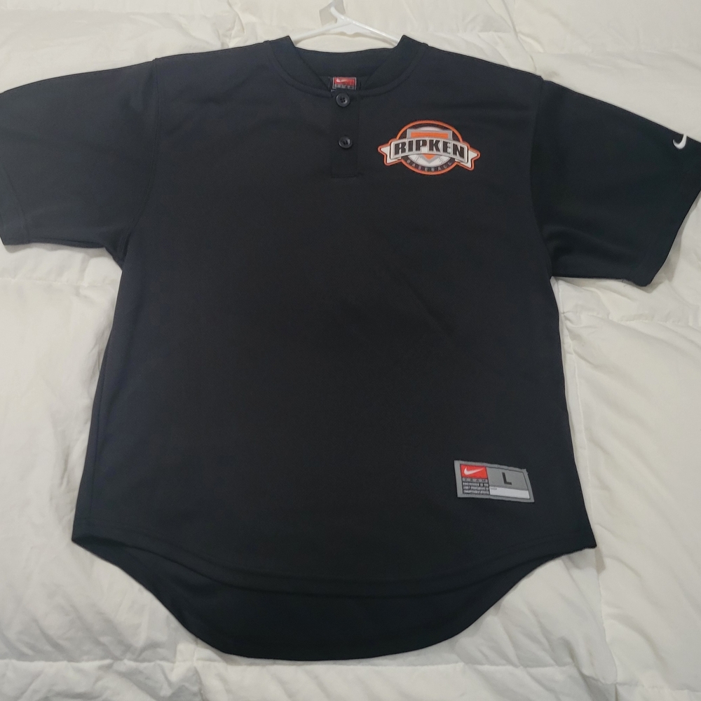 NIKE CAL RIPKEN BASEBALL CAMP BLACK JERSEY YOUTH LARGE